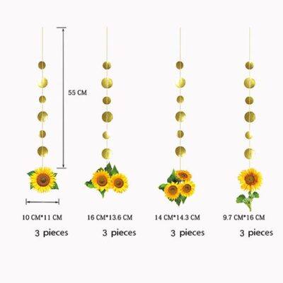 Sunflower paper garlands 2