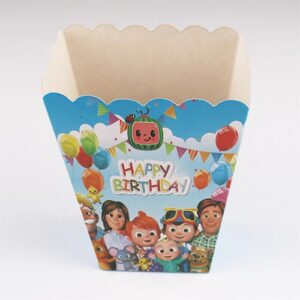 Cocomelon Family party popcorn box 6 pieces 6.5x4.5x13cm, Auckland NZ