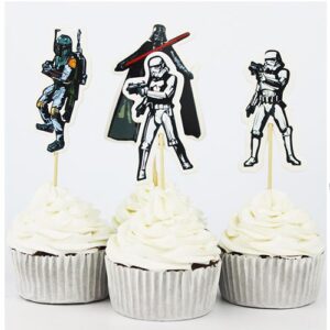 Star Wars party cupcake toppers 24 pieces, Auckland NZ
