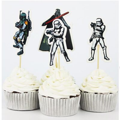 Star Wars party cupcake toppers 24 pieces, Auckland NZ