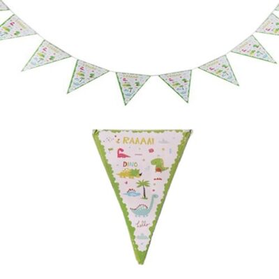 Dinosaur party hanging flag banners 3m 10 pieces, Auckland NZ