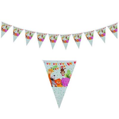 Safari jungle party hanging flag banners 3m 10 pieces, Auckland NZ