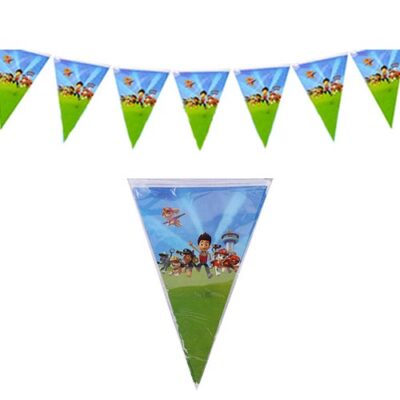 PAW Patrol party hanging flag banner 3m 10 pieces, Auckland NZ