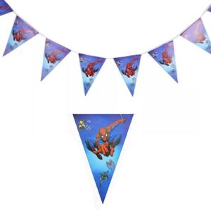 Spiderman party hanging flag banners 3m 10 pieces, Auckland NZ