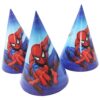 Spiderman Hat Spiderman party cone hats 13cm radius 20cm 6 pieces, Auckland NZ