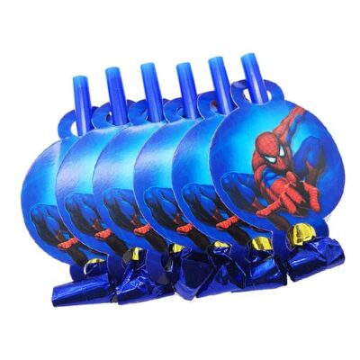 Spiderman party blowouts 7x13cm 6 pieces, Auckland NZ