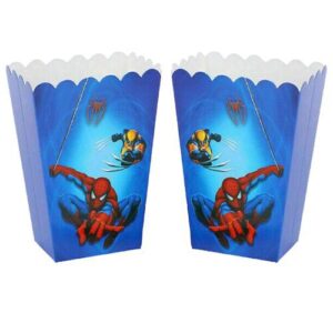 Spiderman party popcorn box 6.5x4.5x13cm 6 pieces, Auckland NZ