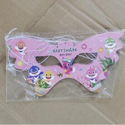 Baby Shark party pink mask pack of 10 paper, Auckland NZ
