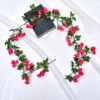 69 head rose vine string -rose red