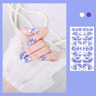 Waterproof nail wrap sticker XZE-0300 nail art design, Auckland NZ