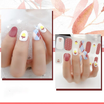 Waterproof nail wrap sticker XZX-3052 nail art design, Auckland NZ