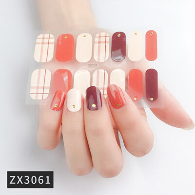 Waterproof nail wrap sticker XZX-3061 nail art design, Auckland NZ