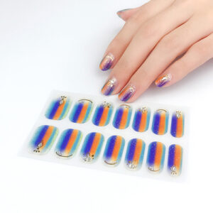 Waterproof nail wrap sticker XZ-084 nail art design, Auckland NZ