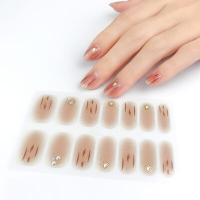 Waterproof nail wrap sticker XZ-090 nail art design, Auckland NZ