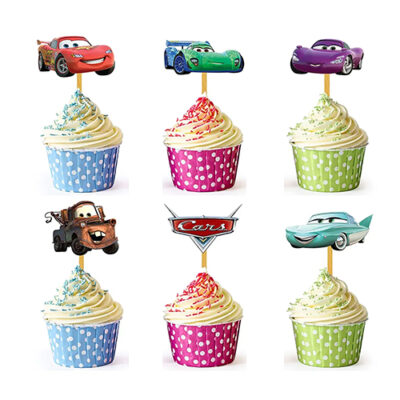 Cars party cake toppers 24 pieces, Auckland NZ