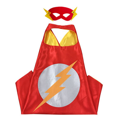 Flash costume cape and mask cotton kids red, Auckland NZ