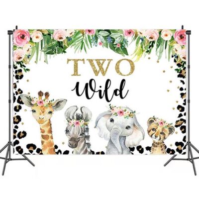 Two Wild safari jungle wall background decoration 150x100cm, Auckland NZ