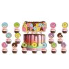 Donut party Happy Birthday cake toppers 16 pieces, Auckland NZ