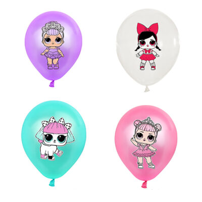 LOL Suprise balloons package 4pc - b LOL Surprise party balloon package B 4 pieces 12 inch helium quality, Auckland NZ