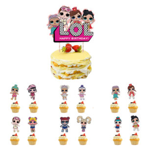 LOL Surprise birthday cake topper set A 13 pieces, Auckland NZ