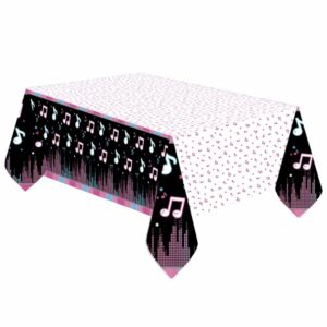 TikTok birthday party music tablecover 120x180cm, Auckland NZ