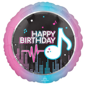 TikTok Happy Birthday foil balloon 45cm self-sealing, Auckland NZ