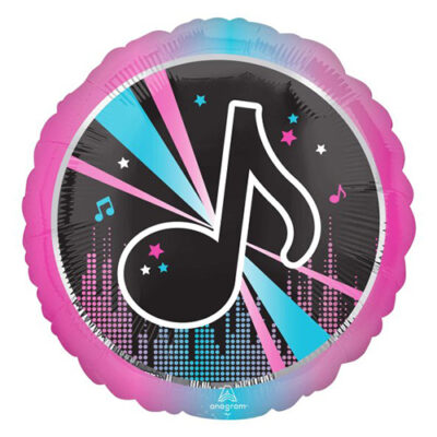 Jumbo TikTok party music foil balloon 71cm self-sealing, Auckland NZ