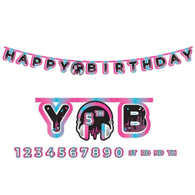 Tiktok Add An Age Banner TikTok Happy Birthday add-an-age banner 3.2m x 22cm, Auckland NZ