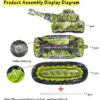 4D Military Army Tank Shape Foil Balloon 1 4D Military Army Tank Foil Balloon
