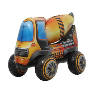 4D Mixer Truck Vehicle Foil Balloon