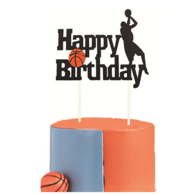 Basketball-birthday-cake-topper2 Basketball party birthday cake topper 13 pieces, Auckland NZ