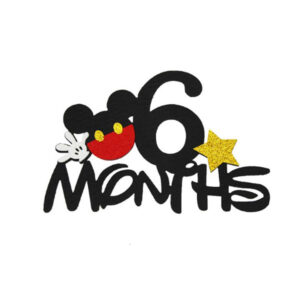 Mickey Mouse 6 month birthday cake topper acrylic, Auckland NZ