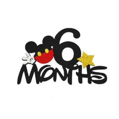 Mickey Mouse 6 month birthday cake topper acrylic, Auckland NZ