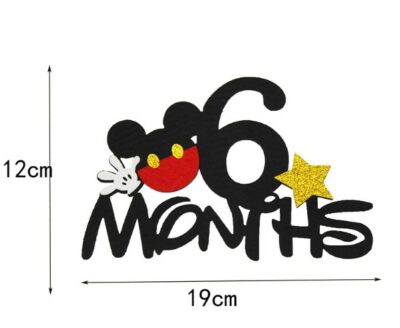 Mickey Mouse 6 months cake topper