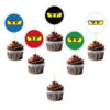 Ninja Party Cupcake toppers