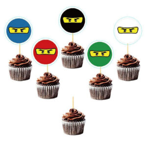 Ninja Party Cupcake toppers