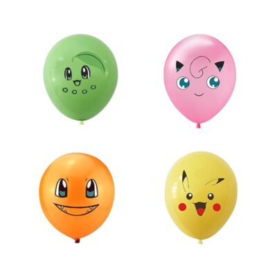 Pokémon theme balloon package 4 pieces 12 inch helium quality, Auckland NZ