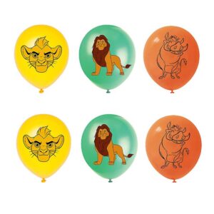 Lion King safari party balloons 6 pieces 12 inch helium quality, Auckland NZ