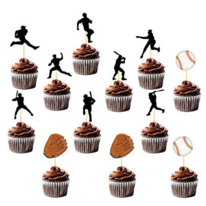 Softball Party Cupcake toppers package
