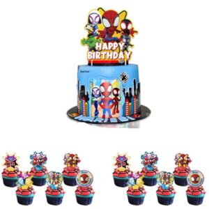 Spidey And His Amazing Feidns Cake toppers