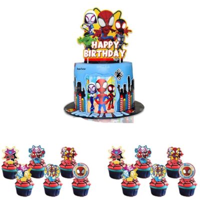 Spidey And His Amazing Feidns Cake toppers