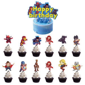 Superhero cake decoration package