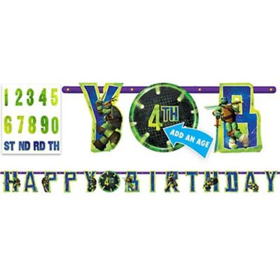 Teenage Mutant Ninja Turtles Jumbo Add-An-Age Banner