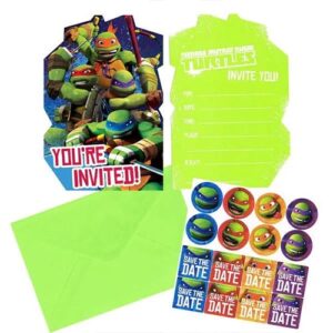 Teenage Mutant Ninja Turtles postcard invitations TMNT, Auckland NZ