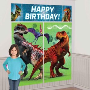 Jurassic World scene setter and assorted photo props 2 plastic pieces, Auckland NZ