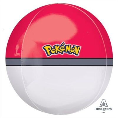 Pokémon Orbz XL Pokeball foil balloon helium quality, Auckland NZ