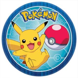 Pokemon Core 17cm Round Paper Plates