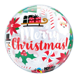 Everything Christmas bubble balloon 56cm, party decoration Auckland NZ