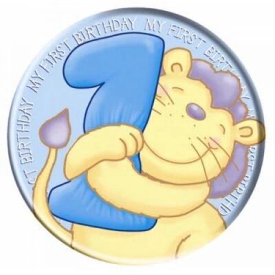 Pin on BADGE 150mm Big BOY My First Birthday My first birthday badge boy 150mm diameter, Auckland NZ