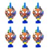 Spiderman theme birthday party blowouts 12x7cm 6 pieces, Auckland NZ